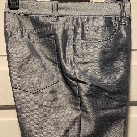 Armani Exchange~ NWOT!!~ Metallic Silver Pants - Picture 7 of 16